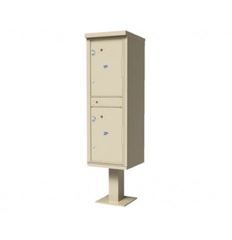 Outdoor Parcel Locker with 2 Compartments 