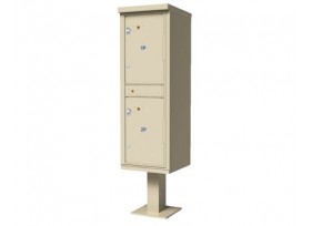 Outdoor Parcel Locker with 2 Compartments 